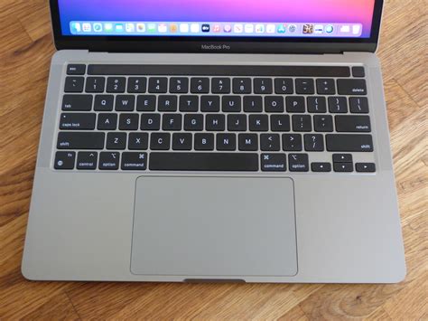 MacBook Pro keyboard and touchpad