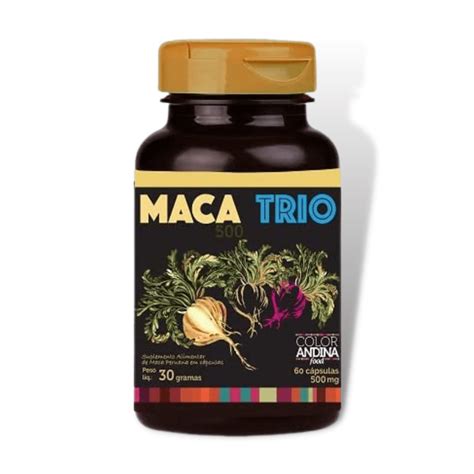 Maca Peruana Trio - 60 Cápsulas - Color Andina | OtimaNutri