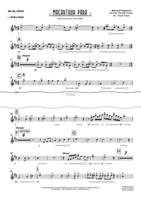 Unleash the Jazz Maestro Within: Learn Maynard Ferguson's Iconic Macarthur Park with Our Exclusive PDF Guide!