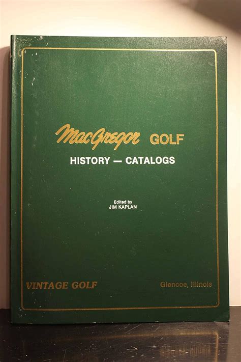 Macgregor Golf History Catalogs