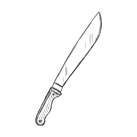 Machete Knife Drawing