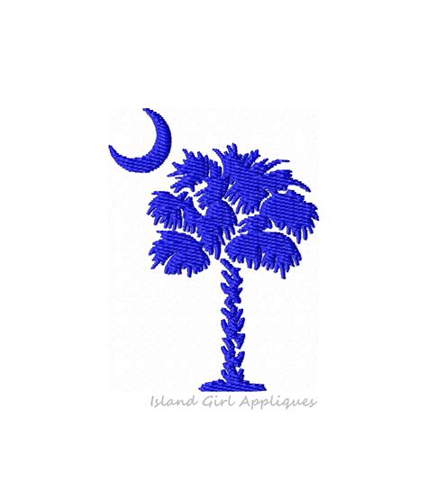 Machine Embroidery Design Palmetto Tree