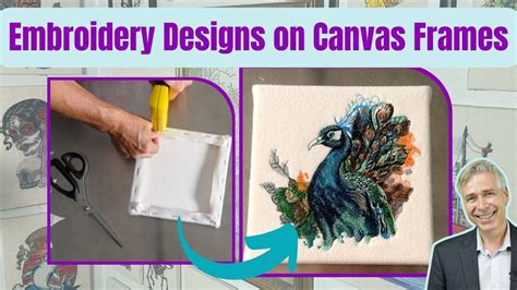 Machine Embroidery On Canvas Frame