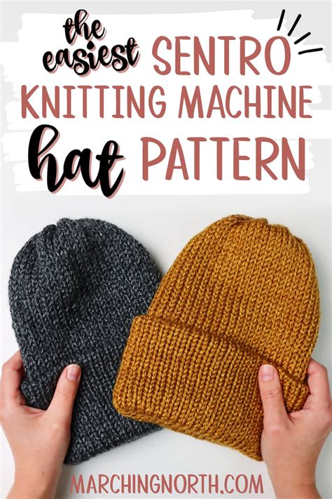 Machine Knit Beanie Pattern