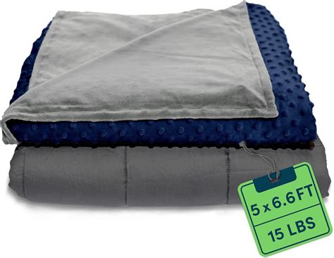 Machine Washable Weighted Blanket Cover with Snaps or Buttons