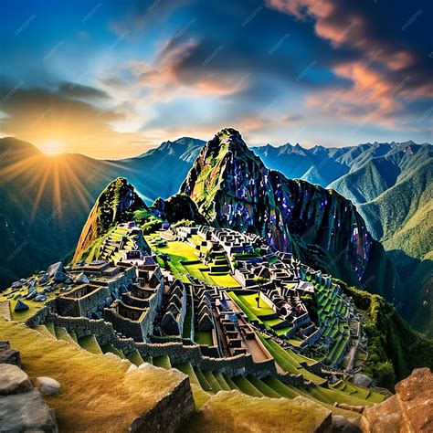 Machu Picchu at sunrise