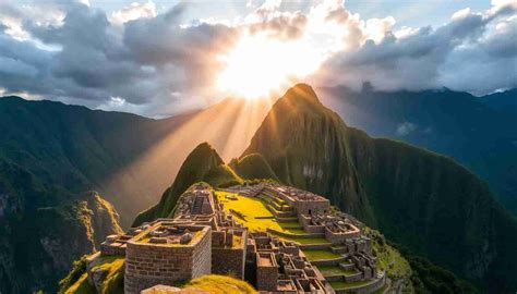 Machu Picchu sun