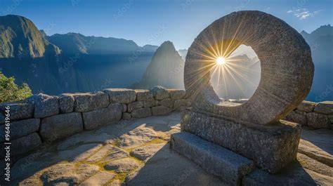 Machu Picchu sun shining