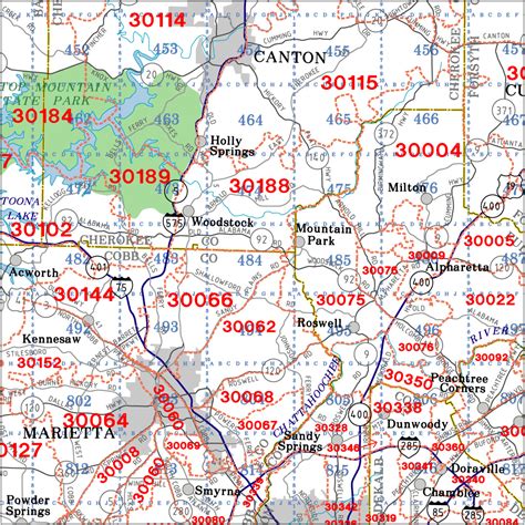 Macon Georgia Zip Code Map