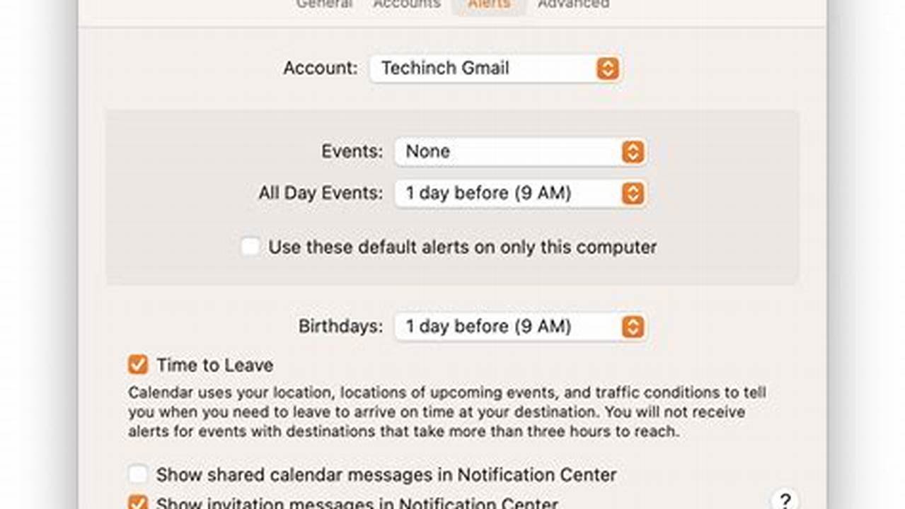 Macos Google Calendar Notifications