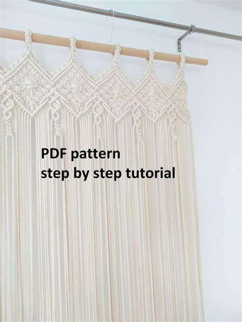 Macrame Door Curtain Pattern PDF Download