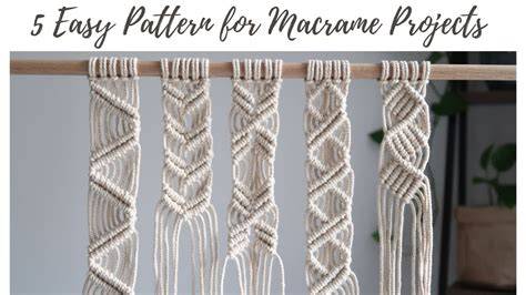 Macrame Table Patterns for Beginners