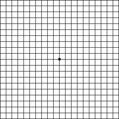 Macular Degeneration Eye Chart Test