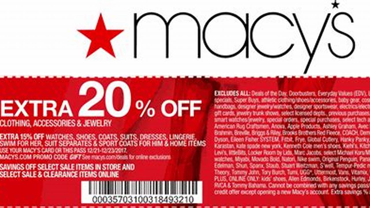 Macy'S Promo Code July 2024 Coupon Code