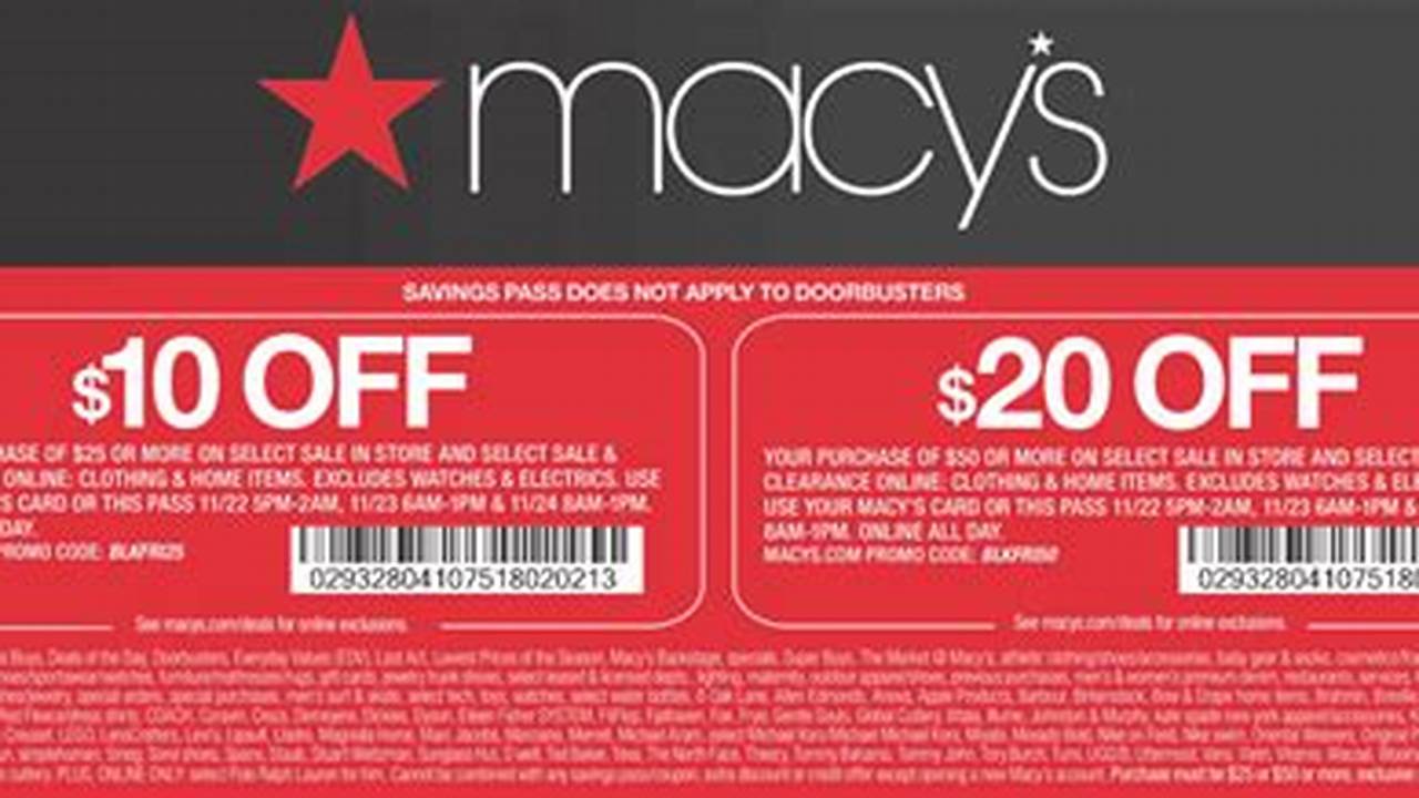 Macy'S Promo Code November 2024
