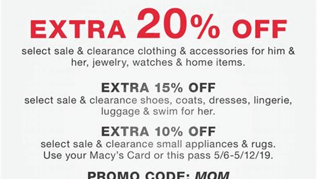 Macy'S Promotional Code 2024