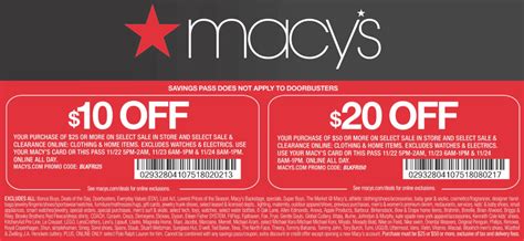 Macys $10 Coupon Printable