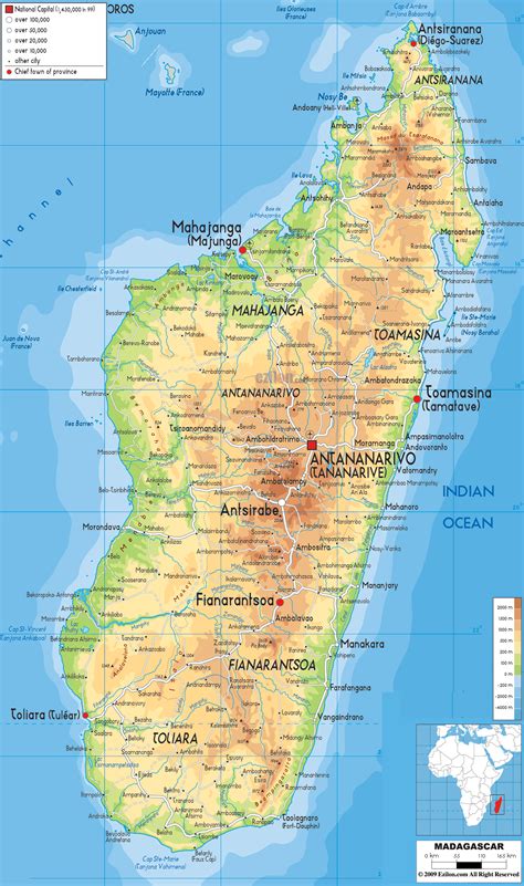 Madagascar On Africa Map