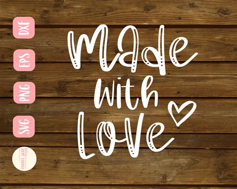 56+ Made With Love SVG, Made With Love SVG Transparent Png. Dxf Eps SVGs SVGandme