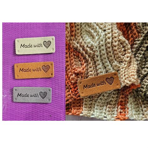 Made With Love Tags For Crochet