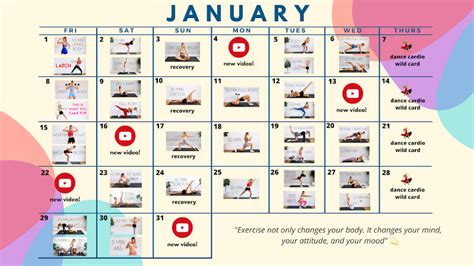 Madfit January Calendar