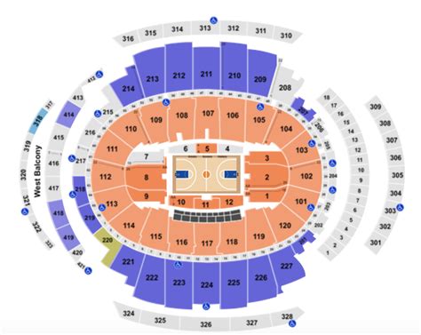 Madison Square Garden seating chart Detailed seat numbers