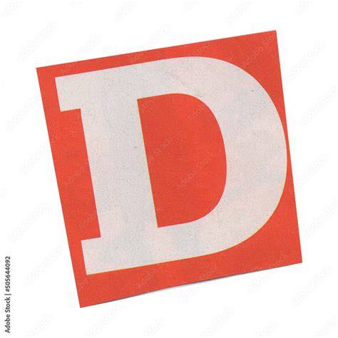 Magazine Letter D PNG