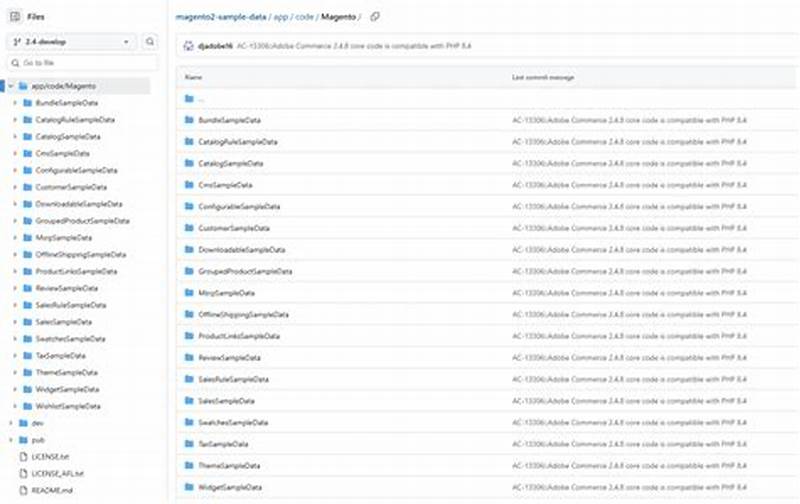 Magento Module Catalog Sample Data Version