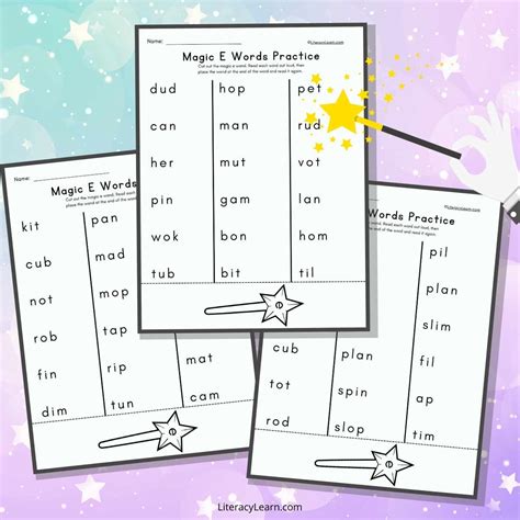 Magic E Wand Printable