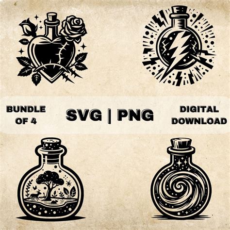 The Enchanting Elixir: Unleash Your Inner Artist with Magic Potion SVGs - A Magical Way to Create Mesmerizing Designs!
