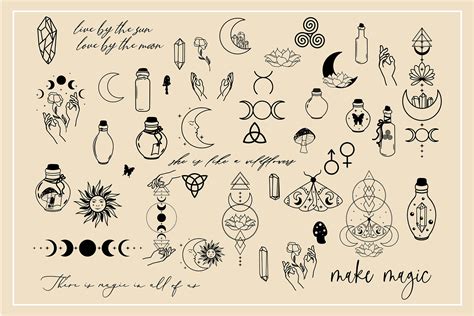 Download Magic Symbols. Esoteric, Witchcraft Commercial Use DXF Files