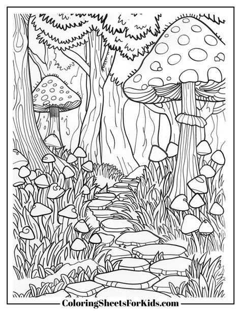 Magical Forest Coloring Pages