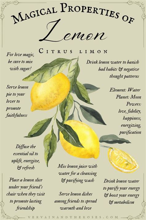 Unlock the Enchanting Powers of Citrus: Discover the Majestic Magical Properties of Lemon!