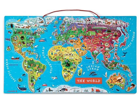 Magnetic Map Of The World
