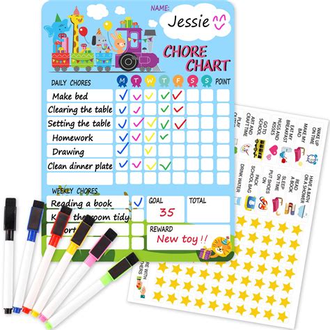 Magnetic Chore Chart For Kids