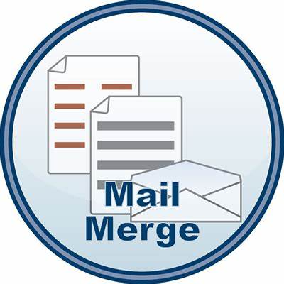 New merge form letter mail 964