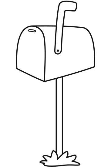 Mailbox Coloring Page