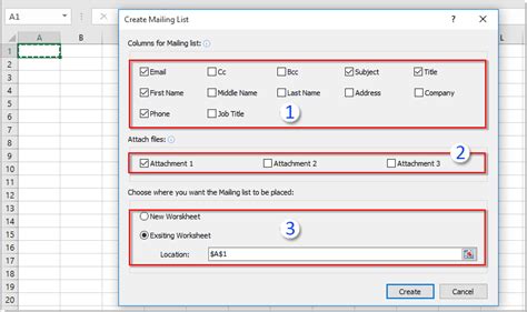 How to make a mailing list in Excel YouTube
