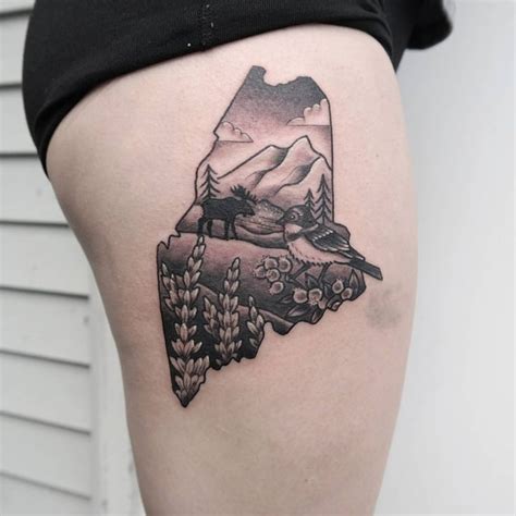 Maine Wildlife - Small Maine Tattoo Ideas