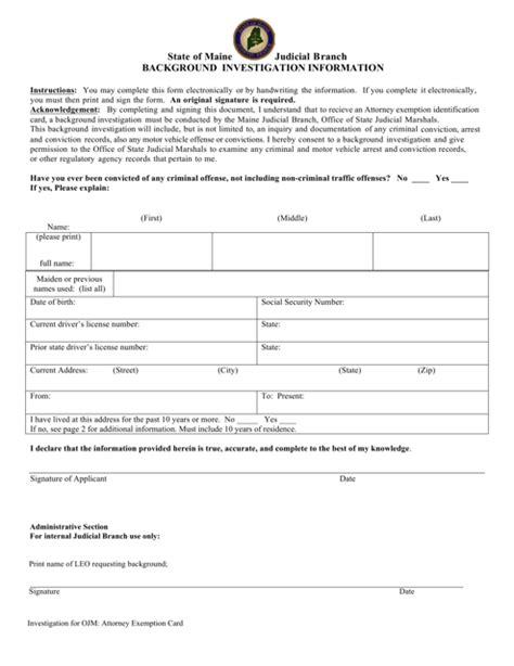 Maine Background Check