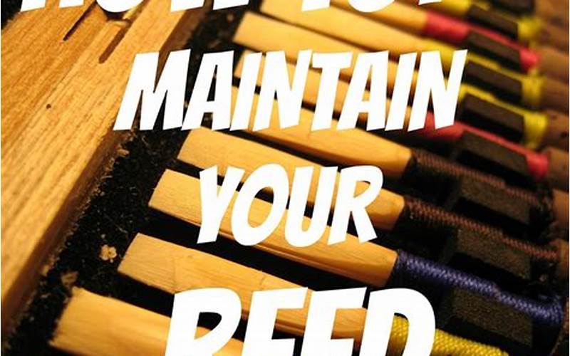 Maintaining Your Reeds Image