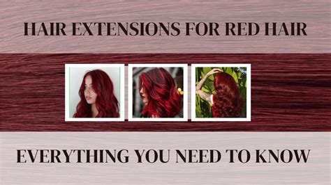 Maintaining Your Deep Red Hair Extensions