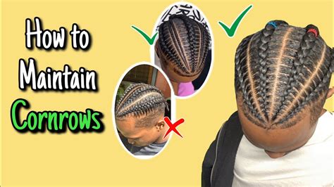 Maintaining Your Fresh 2 Cornrows Look