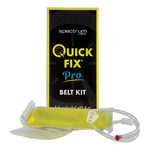 Maintenance of Quick Fix Pro Belt Kit