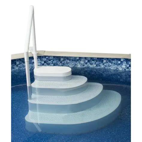 Majestic Wedding Cake Above Ground In Pool Step Entrance by InnovaPlas