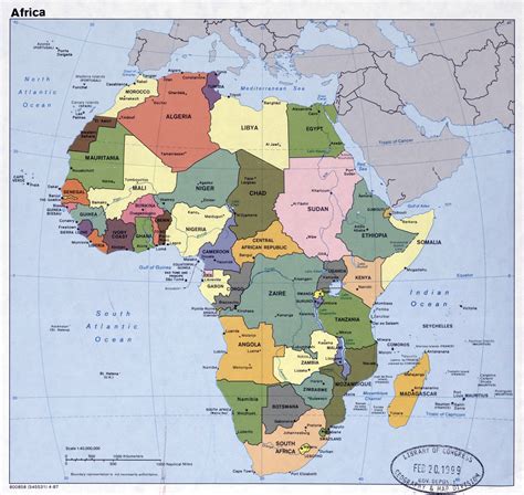 Major Cities Of Africa Map