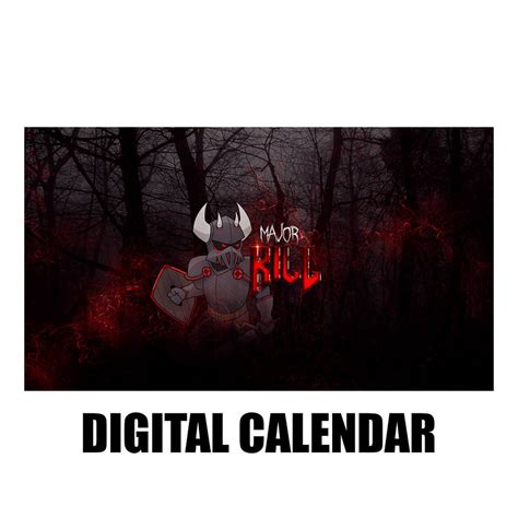 Major Kill Cosplay Calendar