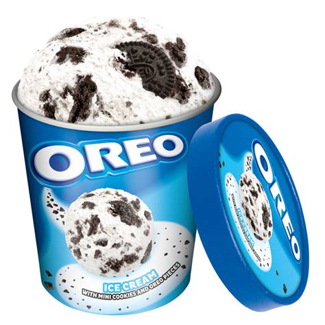 Gulungan roti berisi Oreo dan es krim vanilla