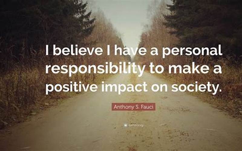 Make A Positive Impact On Society