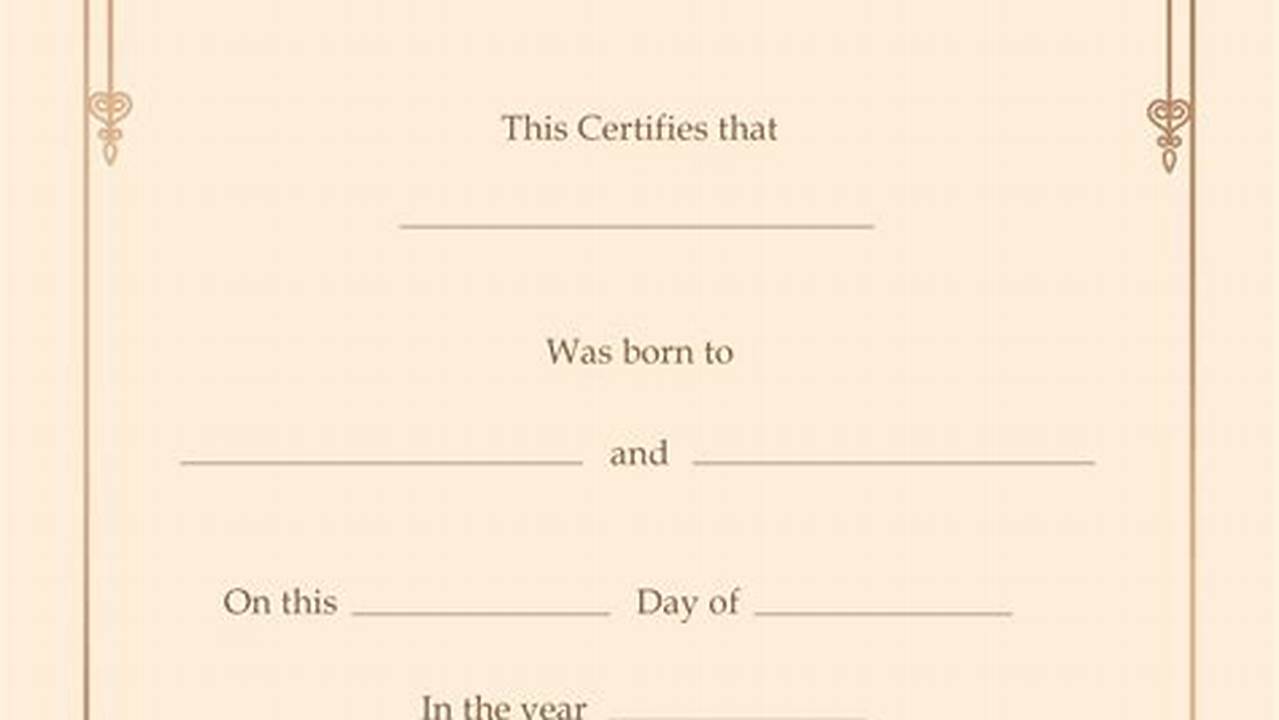 Discover the Secrets of Creating Your Own Birth Certificate